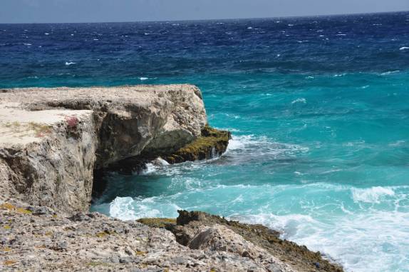 A bonita costa norte de Bonaire, no Parque Nacional Washington-Slagbai